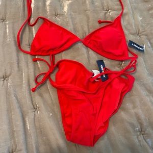 Old Navy Red Bikini
